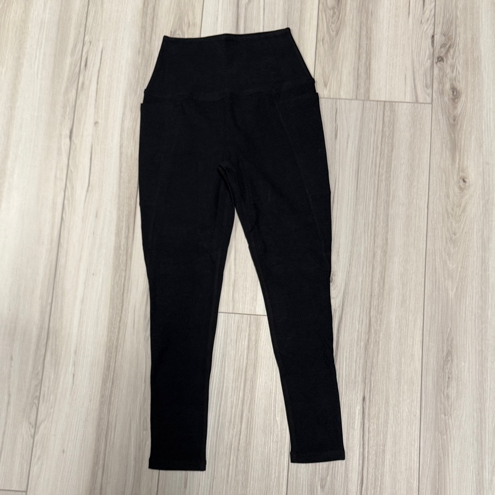 Spacedye Out Of Pocket High Waisted Midi Legging - Darkest Night - Picture 2 of 4